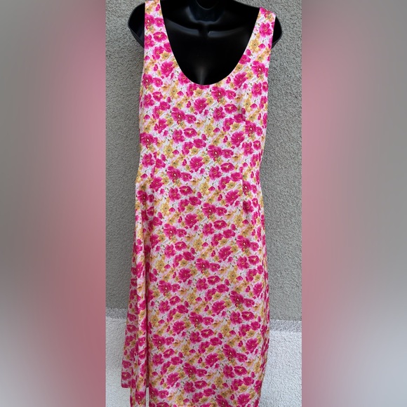 Forever 21 Pink Pleated Maxi Dress Size XL - Picture 2 of 8